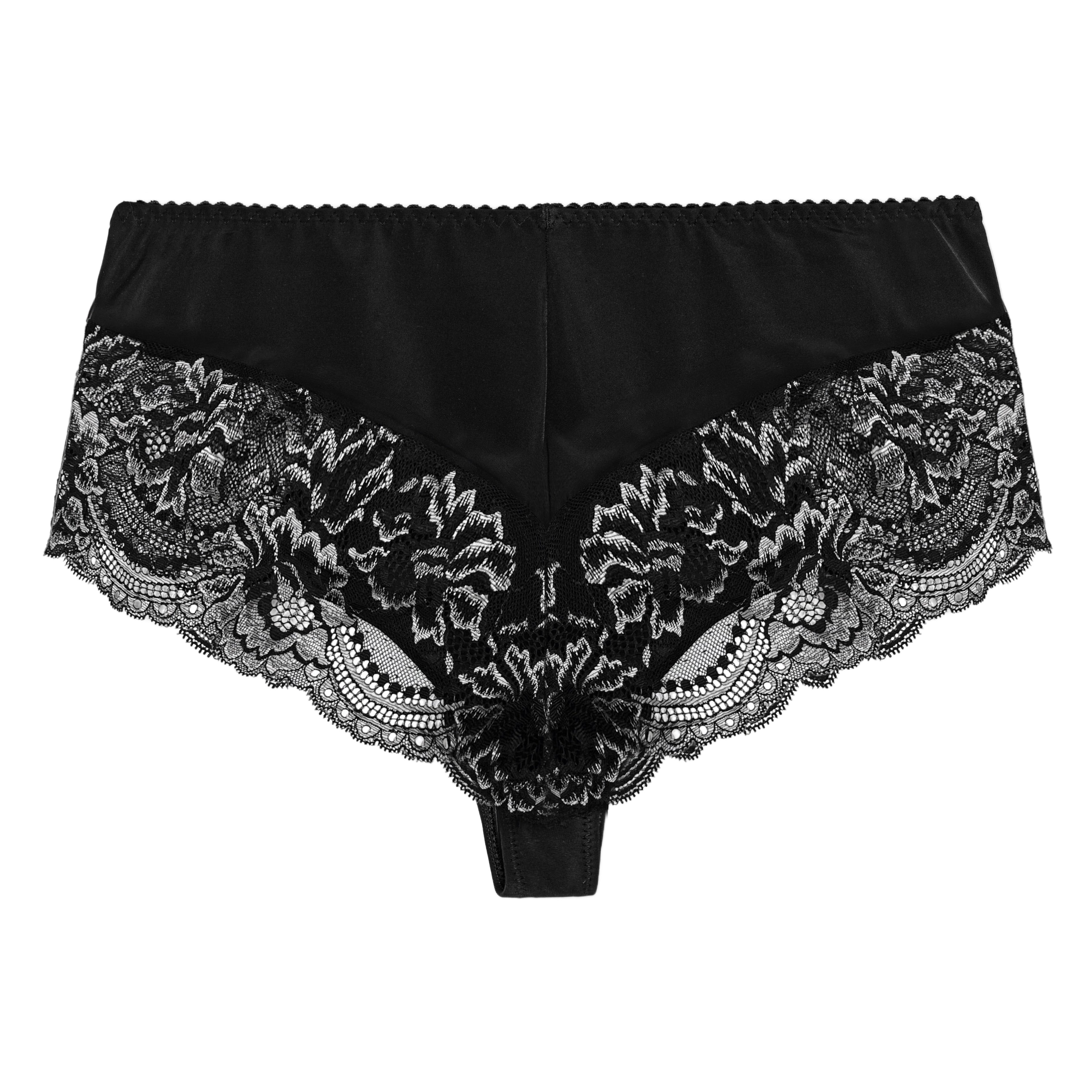Silver Night Luxury String Sort/Sølv