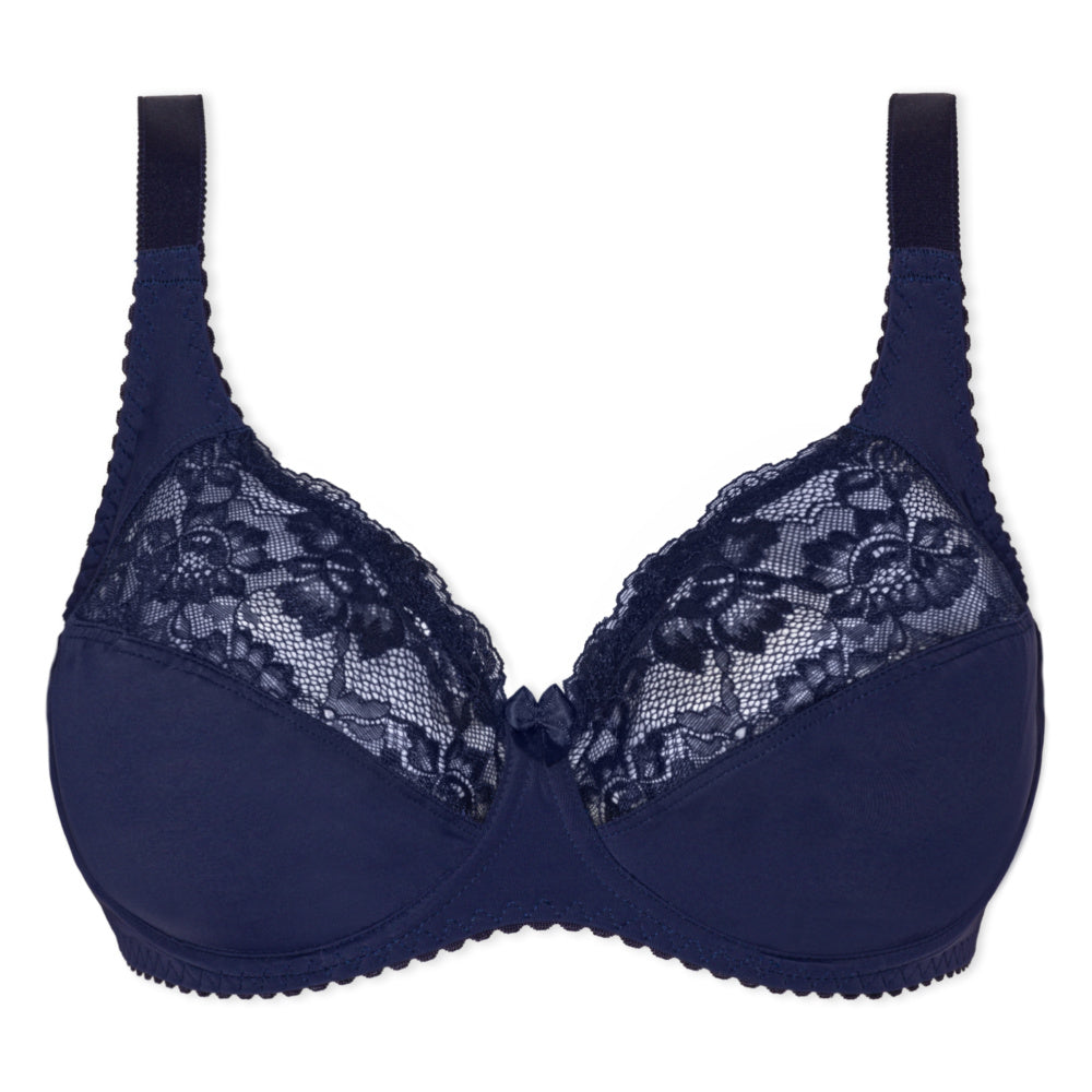 Floral Fullcup BH Dark Blue