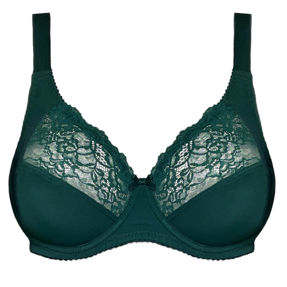 Floral Fullcup BH Emerald Green