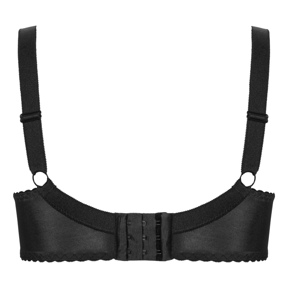 Floral Full Cup Bra Black