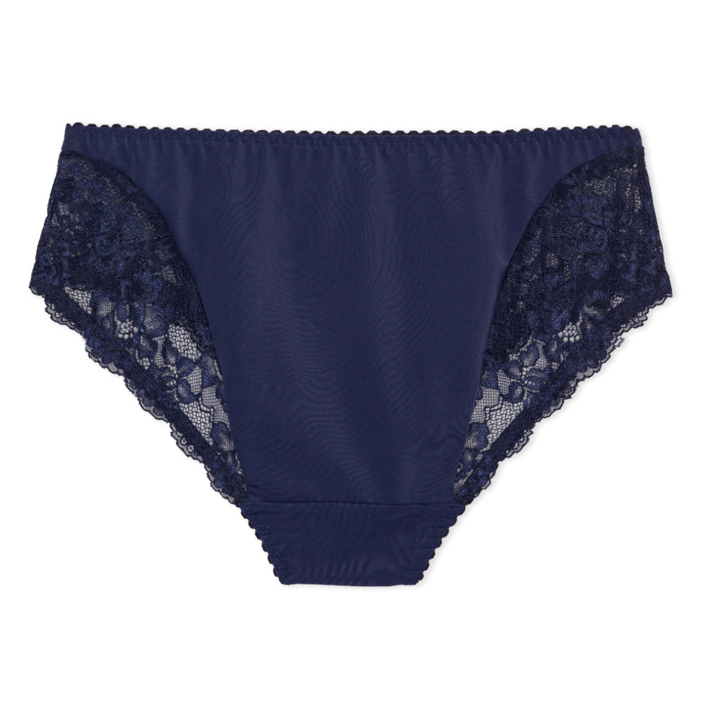 Floral Full Brief Dark Blue