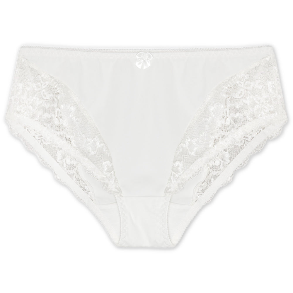 Floral Full Brief Offwhite